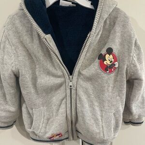Disney Mickey Mouse Gray Kids Hoodie